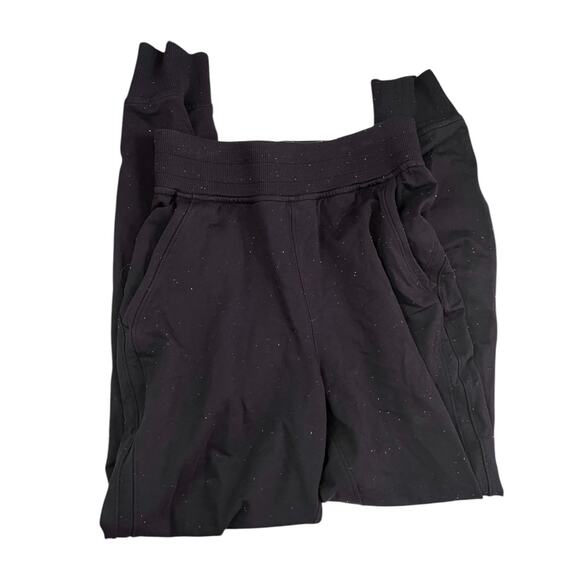 Lululemon LA Warm Down High-Rise Jogger Black Confetti Size 2 - Picture 2 of 8